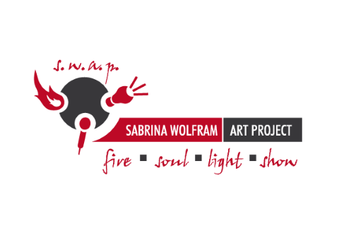 Sabrina Wolfram | Feuershow für Ihre Hochzeit, Showkünstler · Kinder Heidelberg, Logo