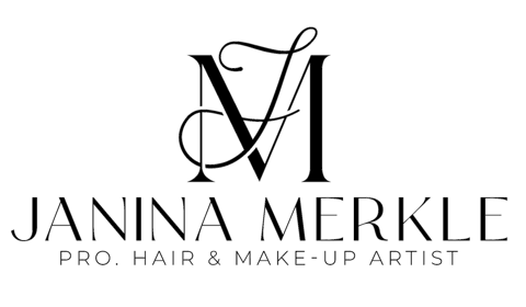 Janina Merkle | Hair & Make-up Artist, Brautstyling · Make-up Knittlingen, Logo Janina Merkle | Hair & Make-up Artist, Brautstyling · Make-up Knittlingen, Logo