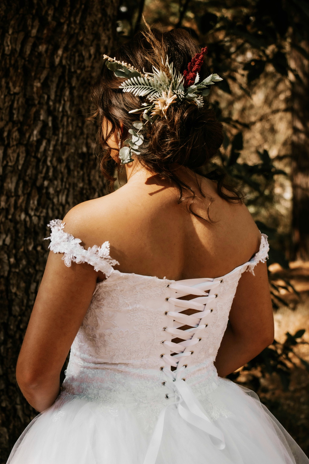 Rückenansicht Corsagenkleid